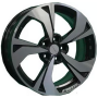 Легковой диск Khomen Wheels KHW1724 7x17 5x114,3 ET40 57,1 Black-FP