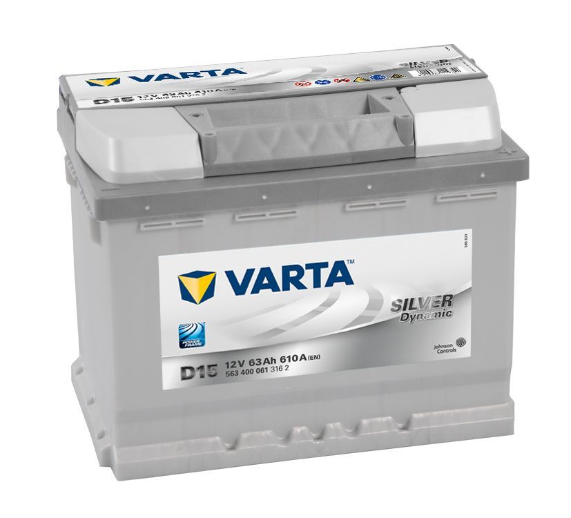 Varta Silver Dynamic 563 400 061 63А/ч-12V ст EN610 европейские обратная 242x175x190